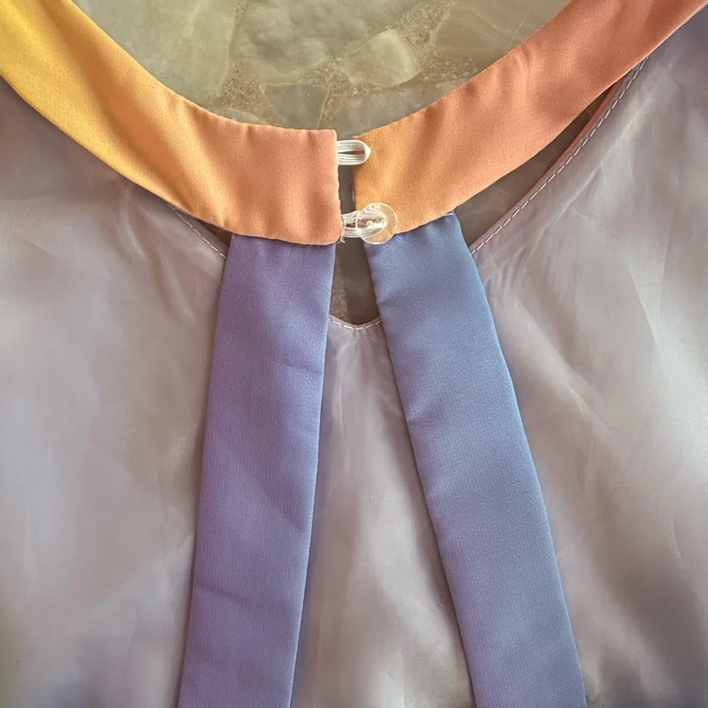 Rare Editions Rainbow Dress with High-Low Hem - Picture 6 of 7